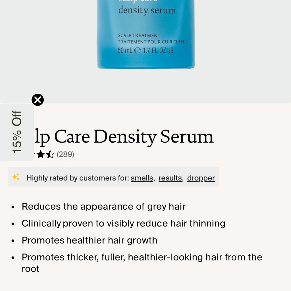 Living Proof Scalp Care Serum- new unopened